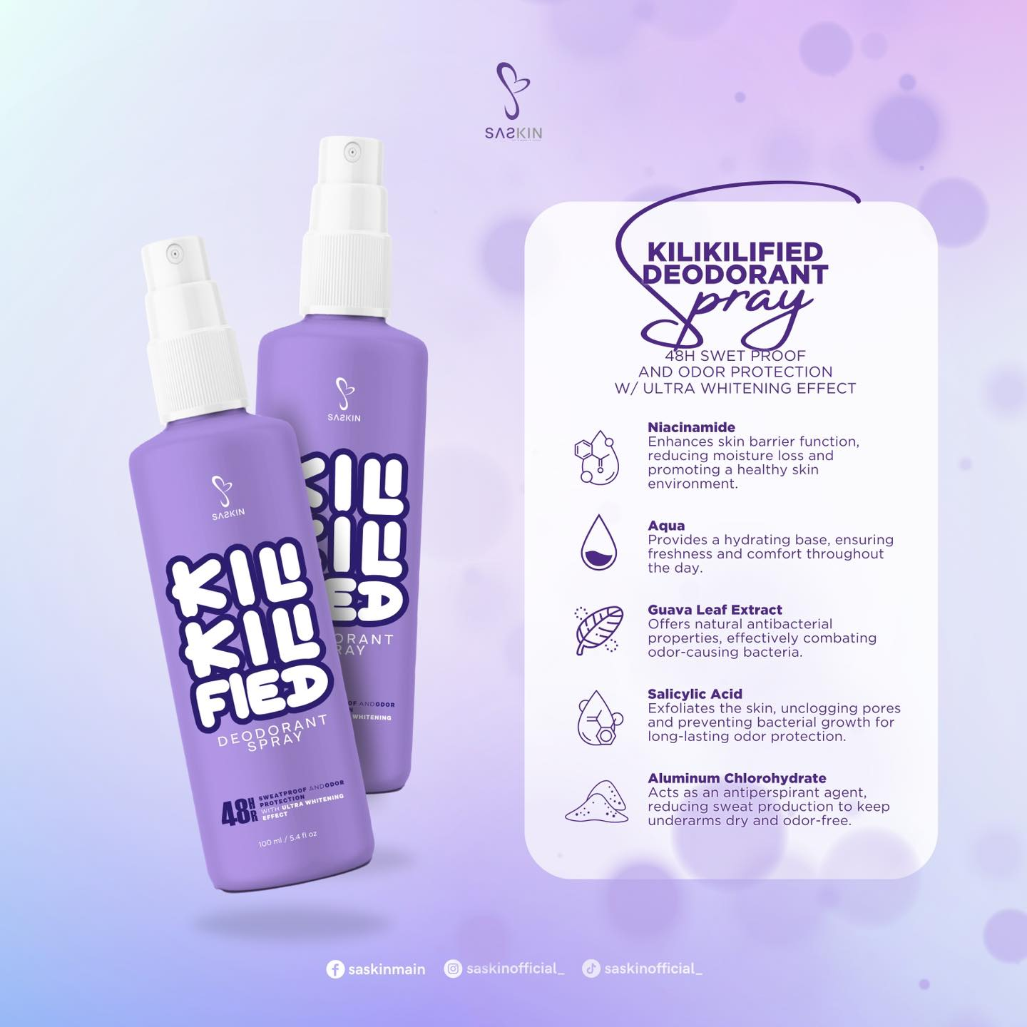 KILI-KILI FIED Deo Spray By Sachzna