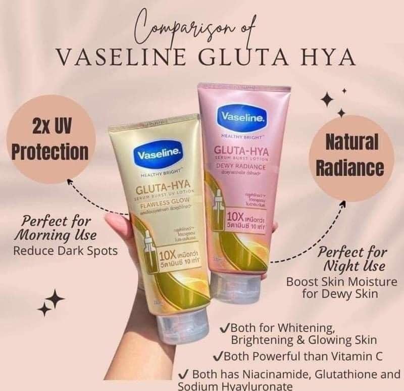 Vaseline Gluta-Hya Serum Burst UV Lotion 330ml