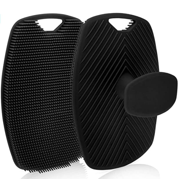 Silicone Body Scrubber Deep Cleaning Skin Massage Shower Brush Exfoliating Bath Brush