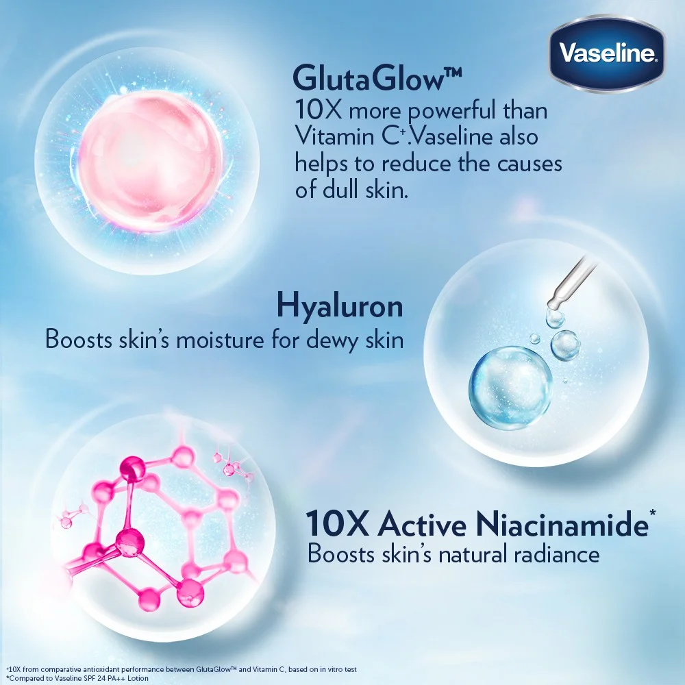 Vaseline Gluta-Hya Serum Burst UV Lotion 330ml