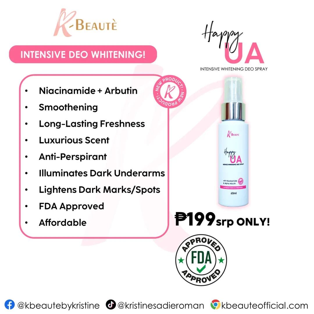 K-Beautรฉ Happy Underarm Intensive Whitening Deo Spray