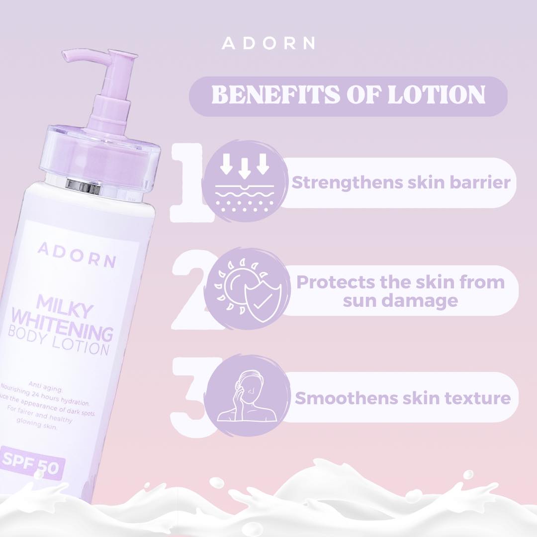 ADORN Milky Whitening Body Lotion SPF50 200ML