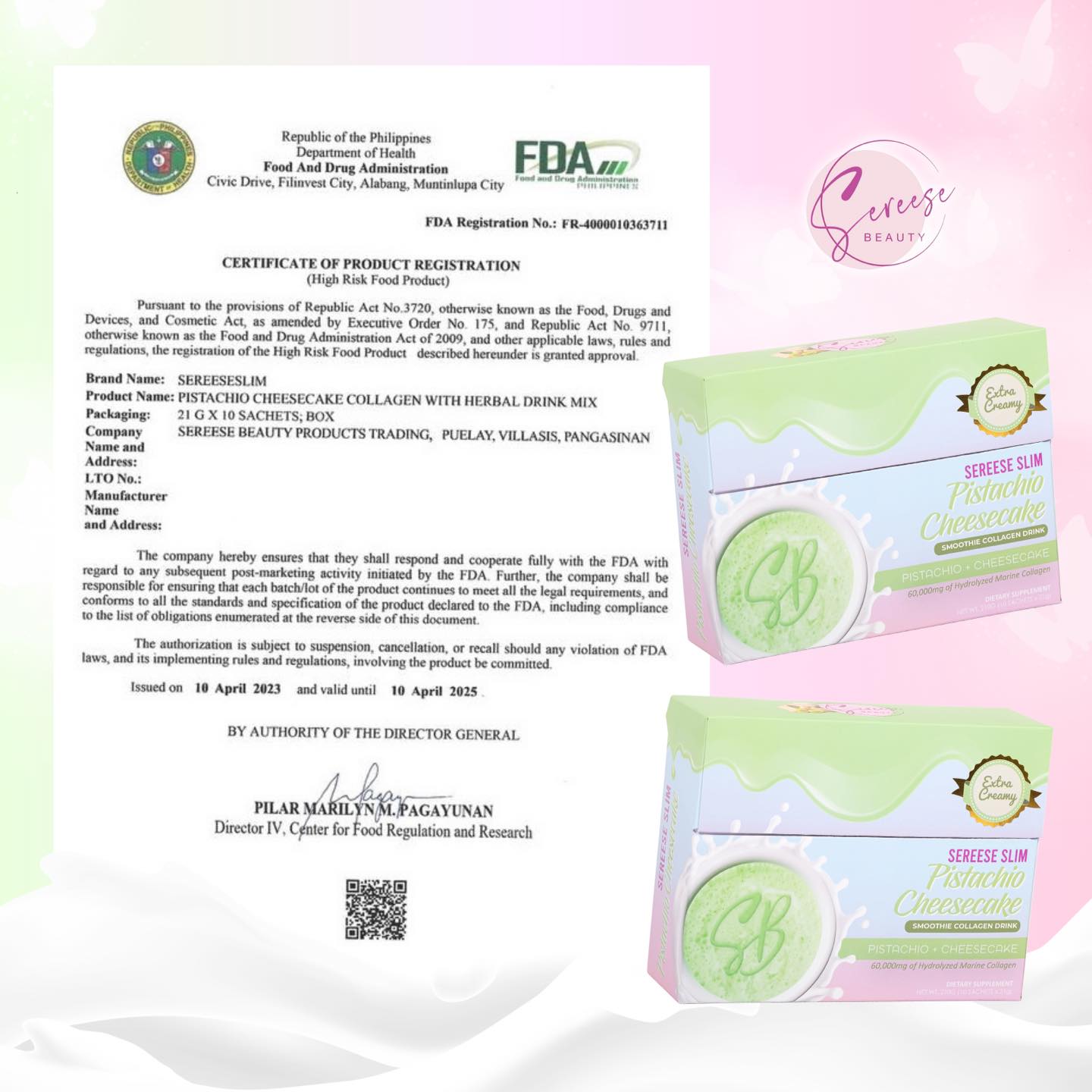 Sereese Beauty Slim Smoothie Collagen Drink