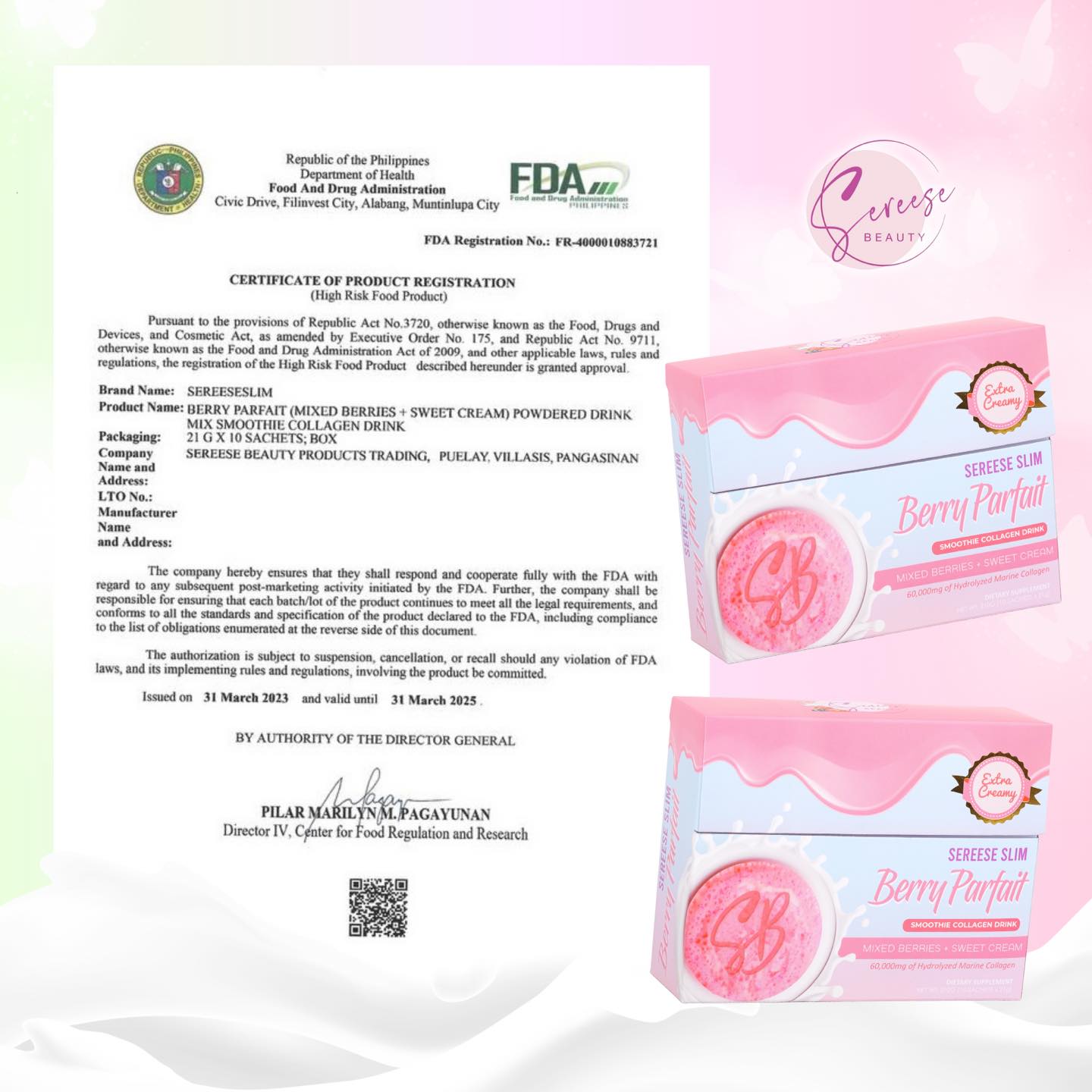 Sereese Beauty Slim Smoothie Collagen Drink