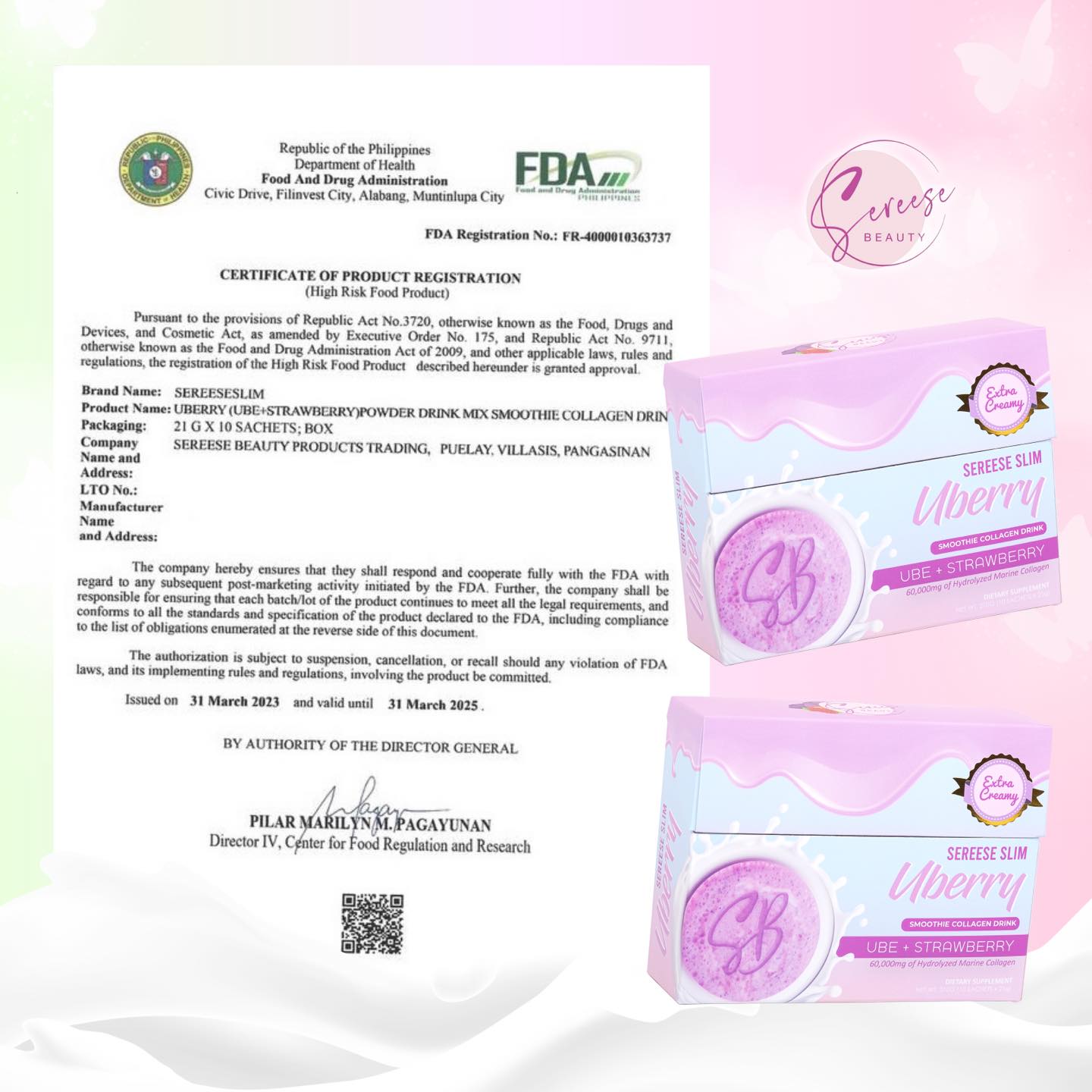 Sereese Beauty Slim Smoothie Collagen Drink