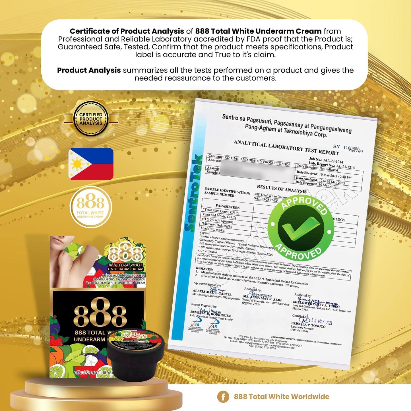 ORIGINAL 888 UNDERARM CREAM FROM THAILAND