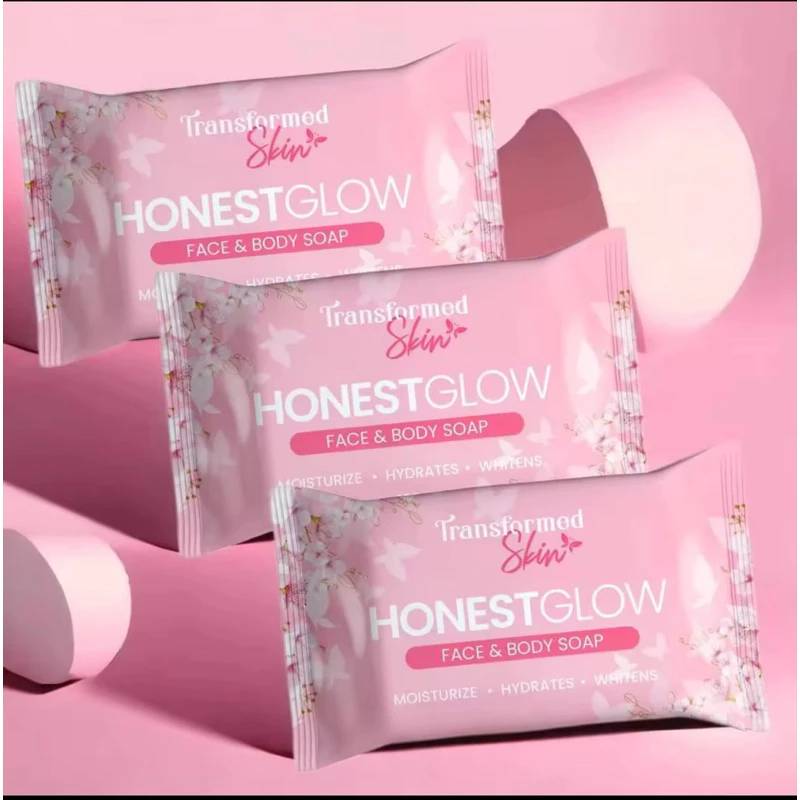 Honest Glow Glass Skin Face & Body Soap Infused With Centella Asiatica
