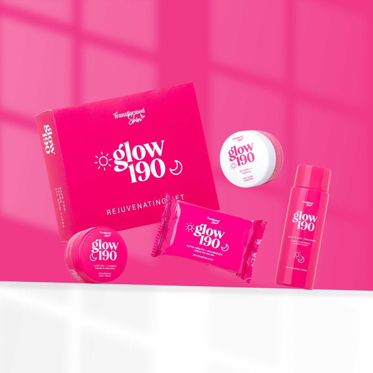 HONEST GLOW | TRANSFORMED SKIN - GLOW 190 REJUVENATING SET