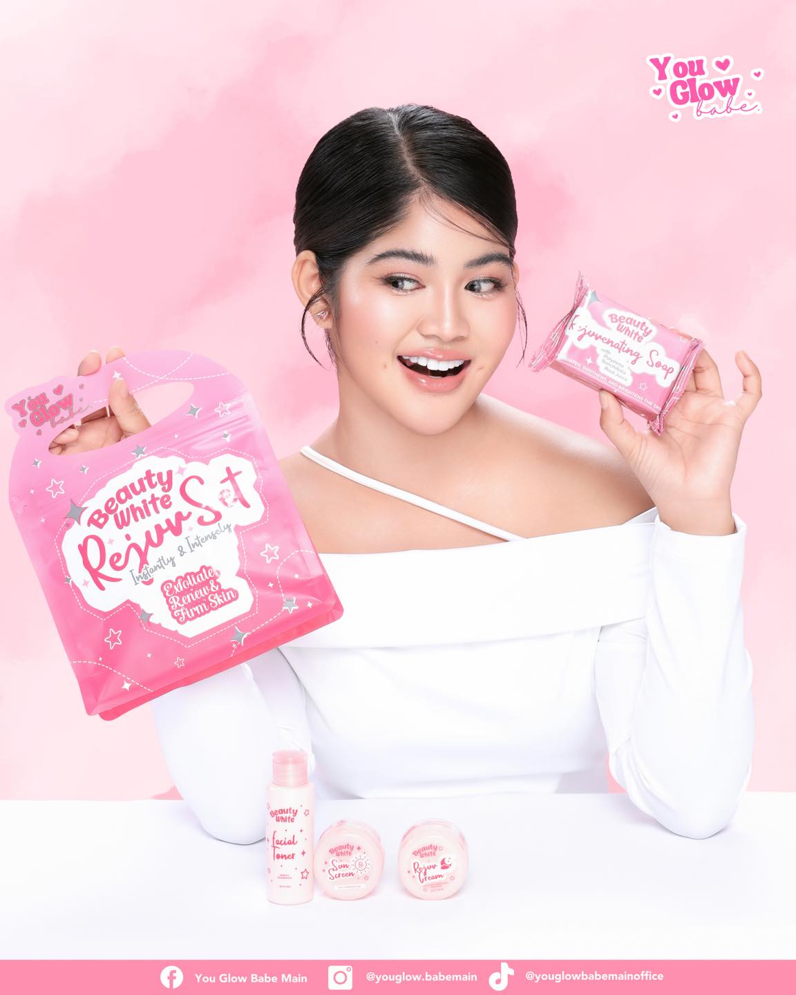 YOU GLOW BABE BEAUTY WHITE REJUV SET