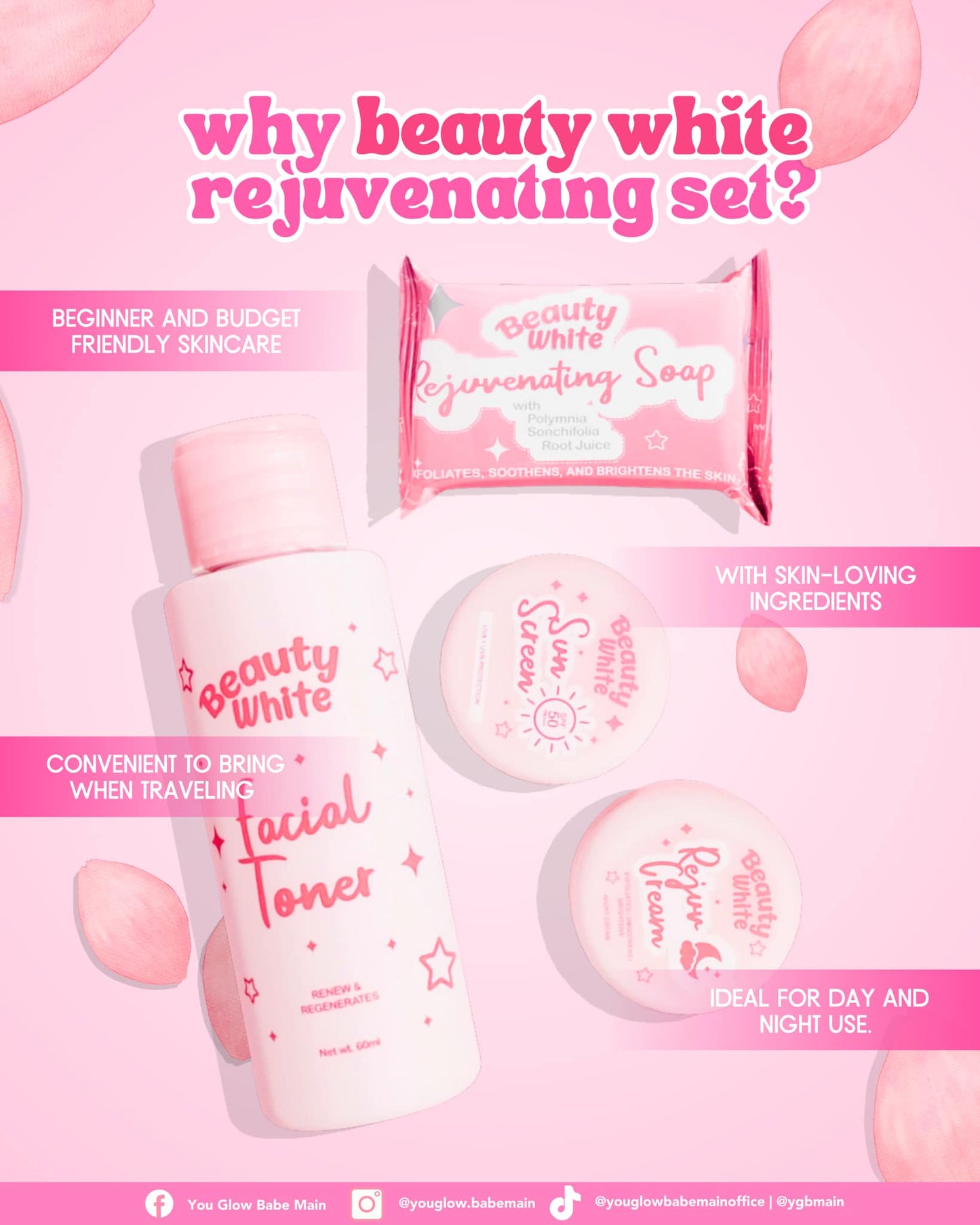 YOU GLOW BABE BEAUTY WHITE REJUV SET