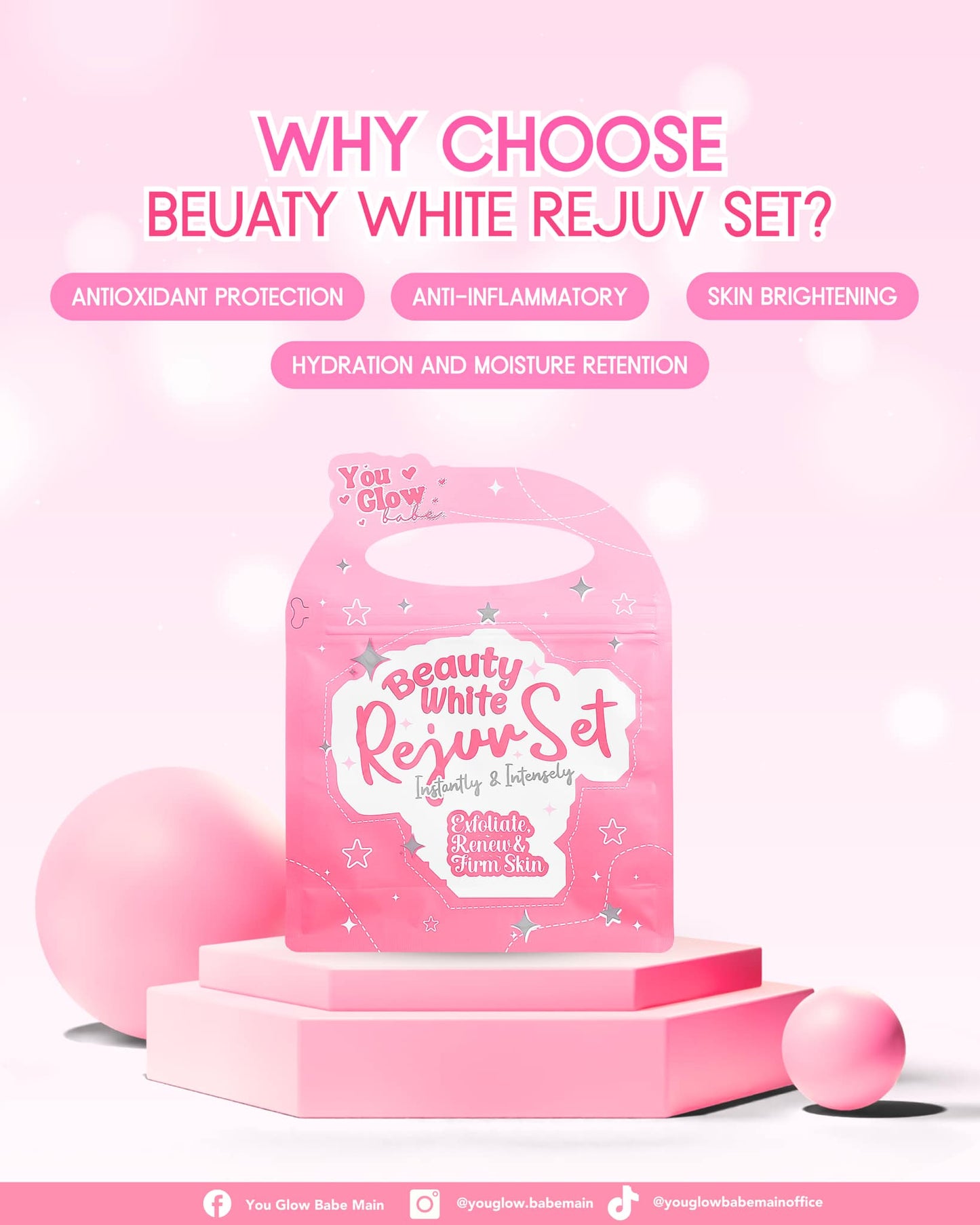 YOU GLOW BABE BEAUTY WHITE REJUV SET