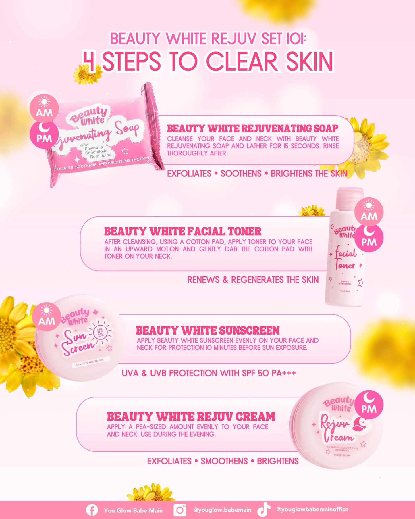 YOU GLOW BABE BEAUTY WHITE REJUV SET