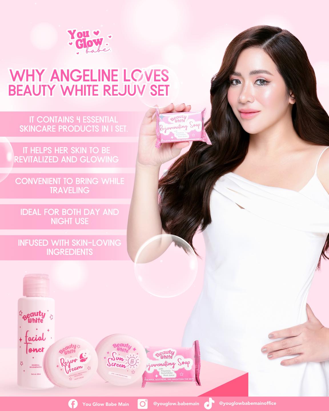 YOU GLOW BABE BEAUTY WHITE REJUV SET