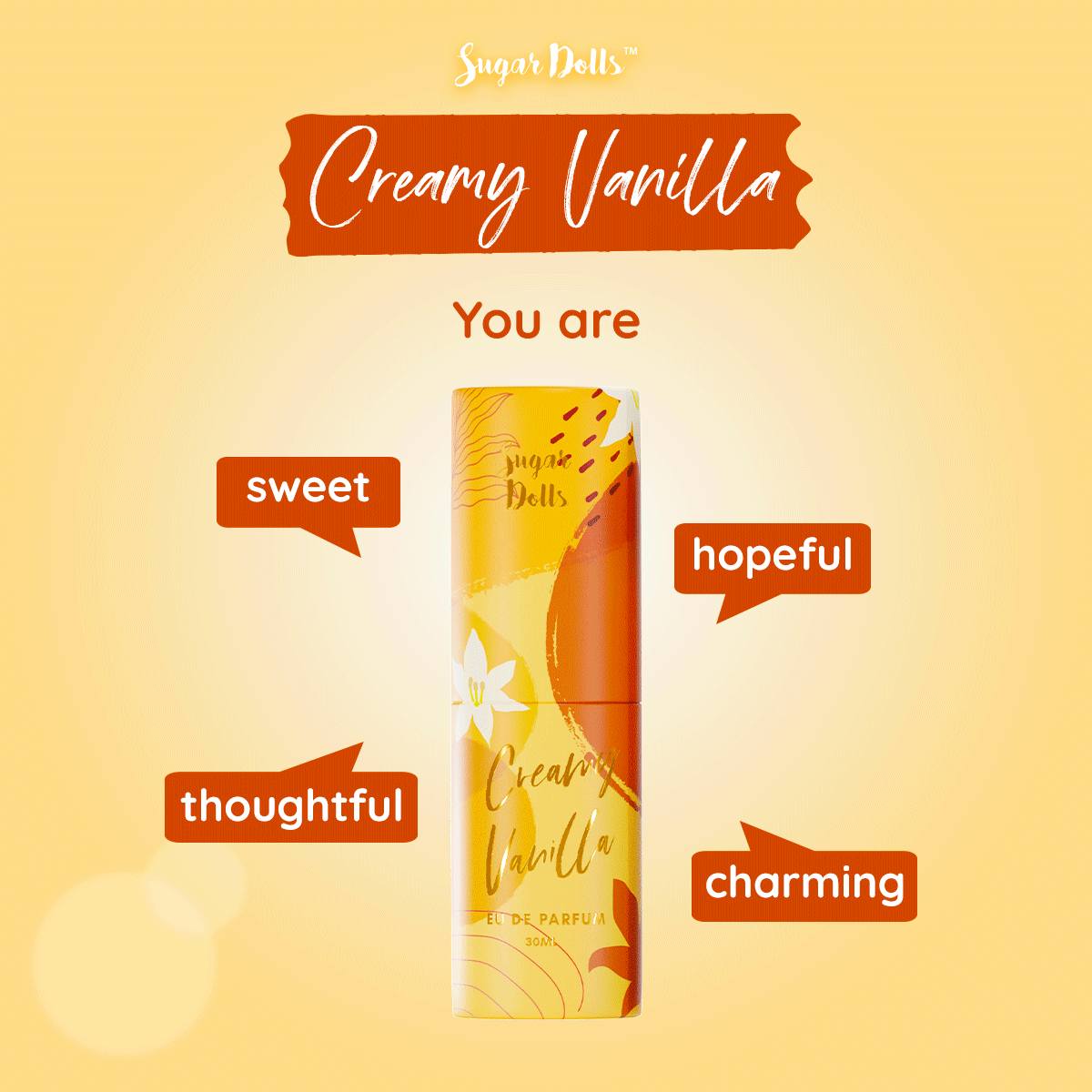 Sugar Dolls Fragrance 30ml with Canister Long Lasting Scents Perfume