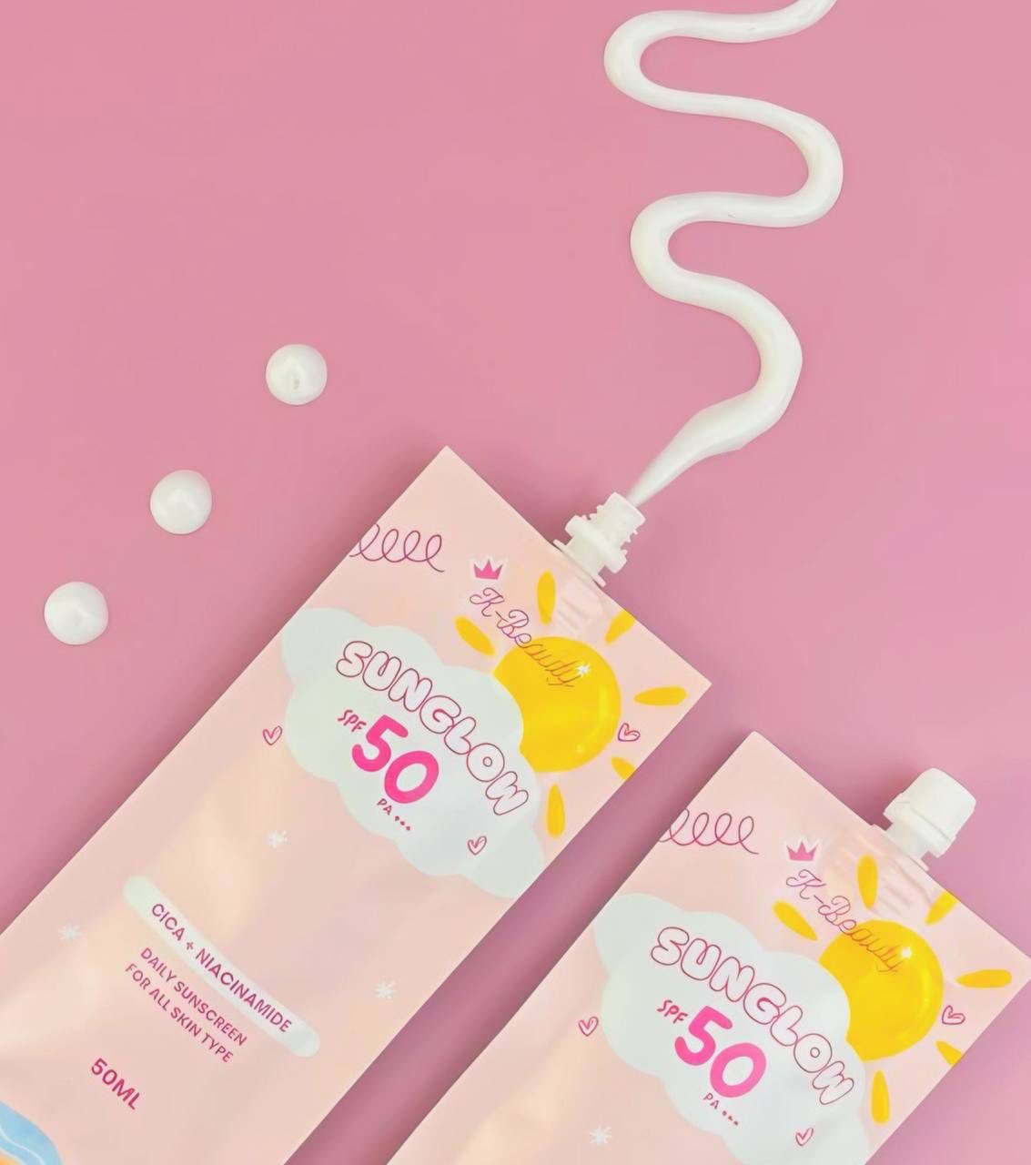 Buy 1 Take 1 • K-Beauty by Meldhen Sunglow Sunscreen SPF 50