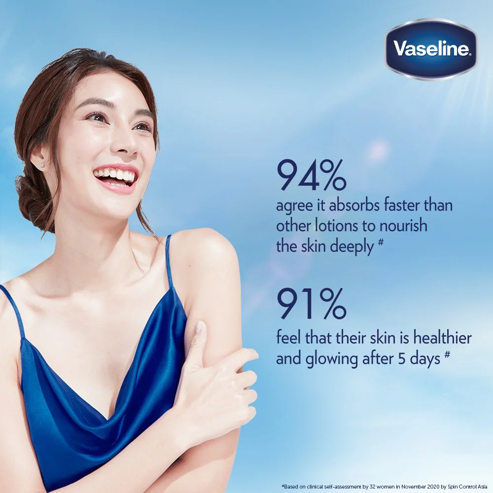 Vaseline Gluta-Hya Serum Burst UV Lotion 330ml
