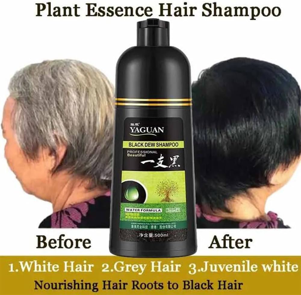 Korean Herbal Hair Color Shampoo Permanent Color 500ml