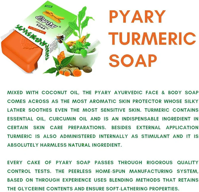 Pyary Ayurvedic Turmeric Soap (75G)