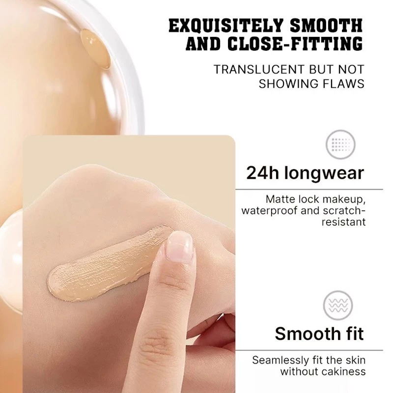TEN TWENTY Full Coverage Matte Liquid Foundation Oil Control 24H Long Lasting Waterproof Concealer