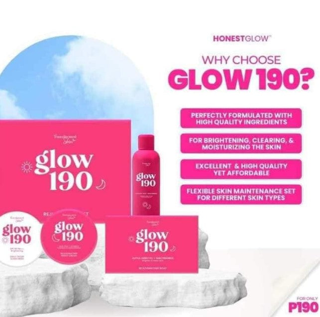 HONEST GLOW | TRANSFORMED SKIN - GLOW 190 REJUVENATING SET