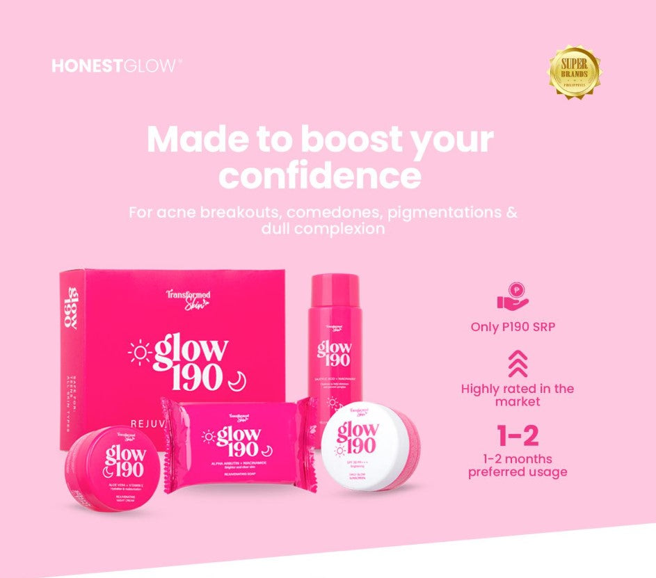 HONEST GLOW | TRANSFORMED SKIN - GLOW 190 REJUVENATING SET