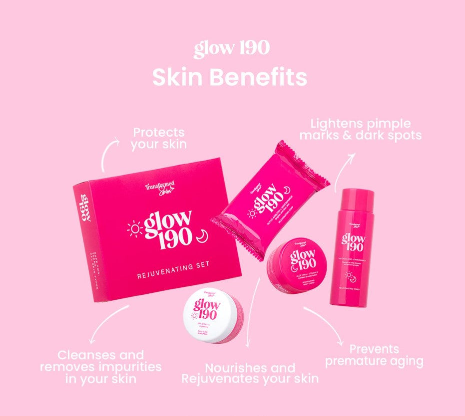 HONEST GLOW | TRANSFORMED SKIN - GLOW 190 REJUVENATING SET