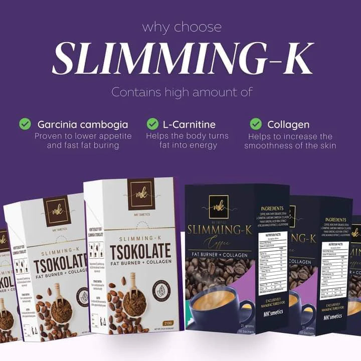 Slimming K Coffee Fat Burner with Collagen (10 SACHET) BY MADAM KILAY