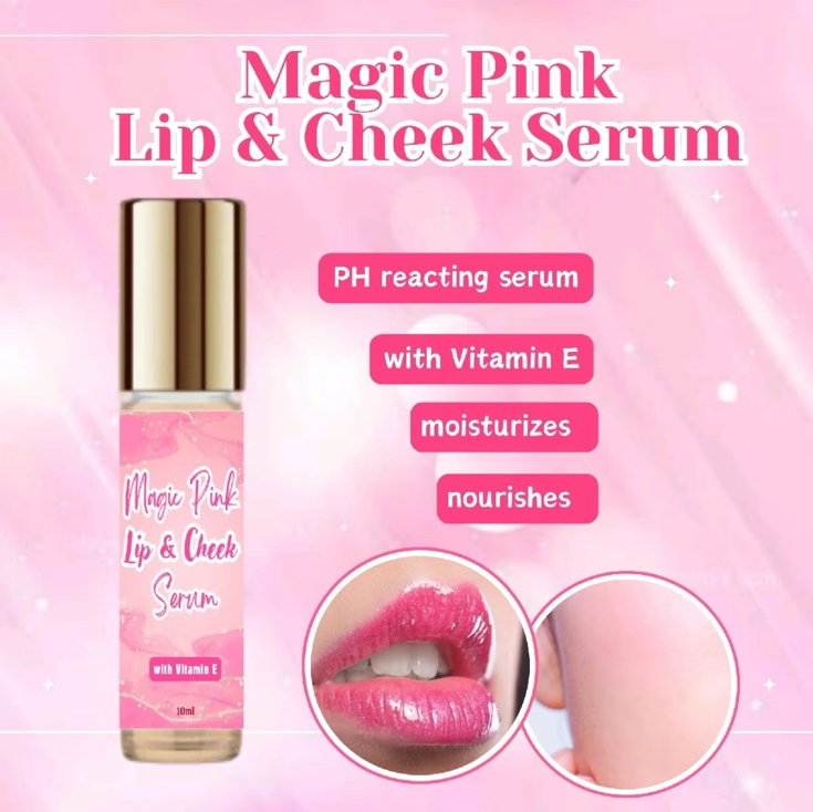 Buy 1 Get 1 Magic Pink Lip Serum Color Changing Serum for lips and cheeks care Magic Lipgloss