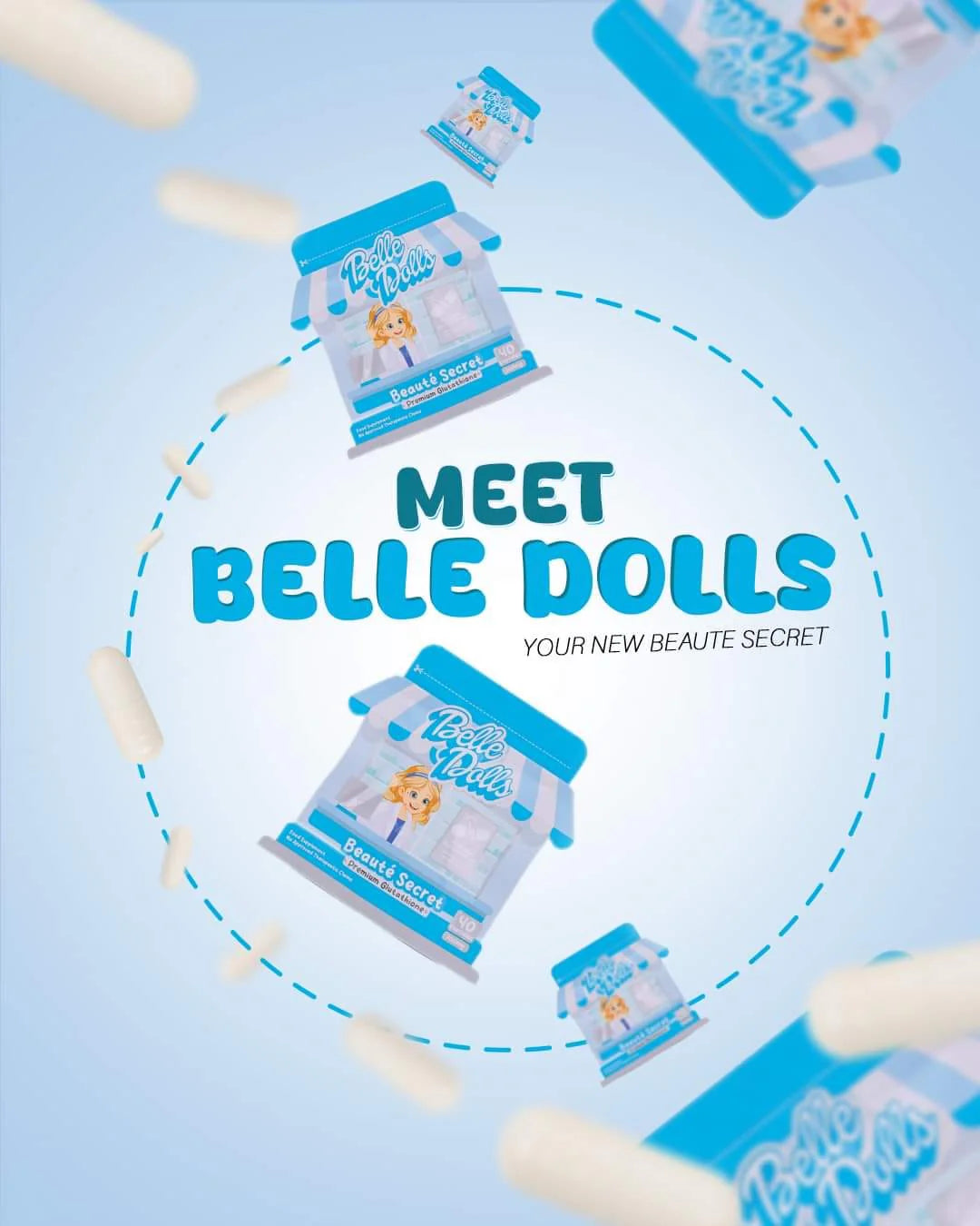 Belle Dolls Beaute Secret - Premium Glutathione 40 Capsules