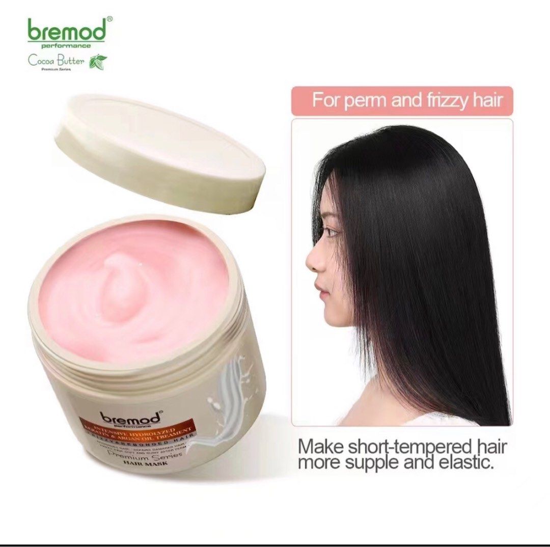 Original Bremod Hair mask Premium Intensive Cocoa Butter anti-fall flat hair 500ml