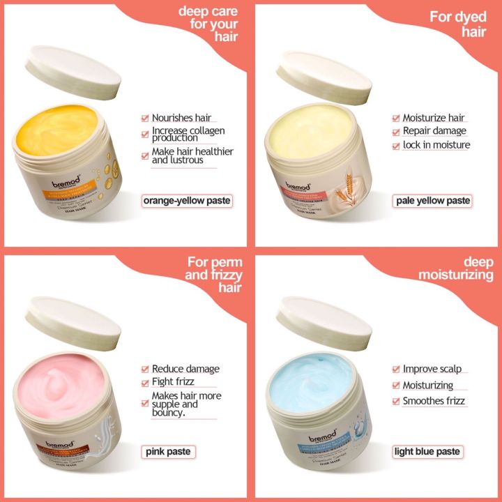 Original Bremod Hair mask Premium Intensive Cocoa Butter anti-fall flat hair 500ml