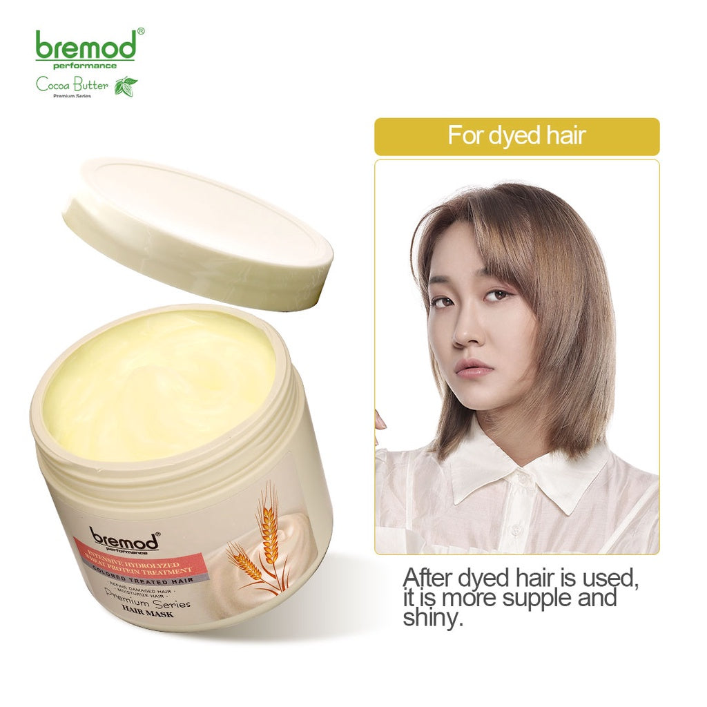 Original Bremod Hair mask Premium Intensive Cocoa Butter anti-fall flat hair 500ml