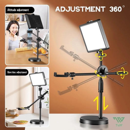 8inch USB Light LED Tripod Fill Lights Phone Stand For Vlogging Video Live Photography