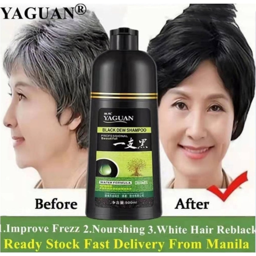 Korean Herbal Hair Color Shampoo Permanent Color 500ml