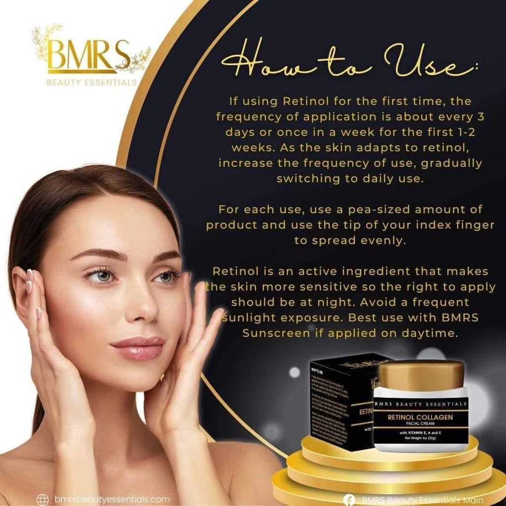 BMRS Original Retinol Collagen Facial Cream Anti Aging Whitening Reduce Wrinkles Fade Freckles