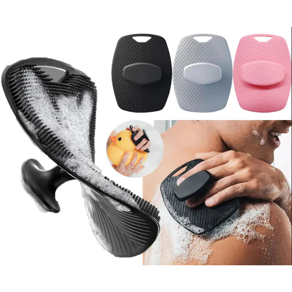 Silicone Body Scrubber Deep Cleaning Skin Massage Shower Brush Exfoliating Bath Brush