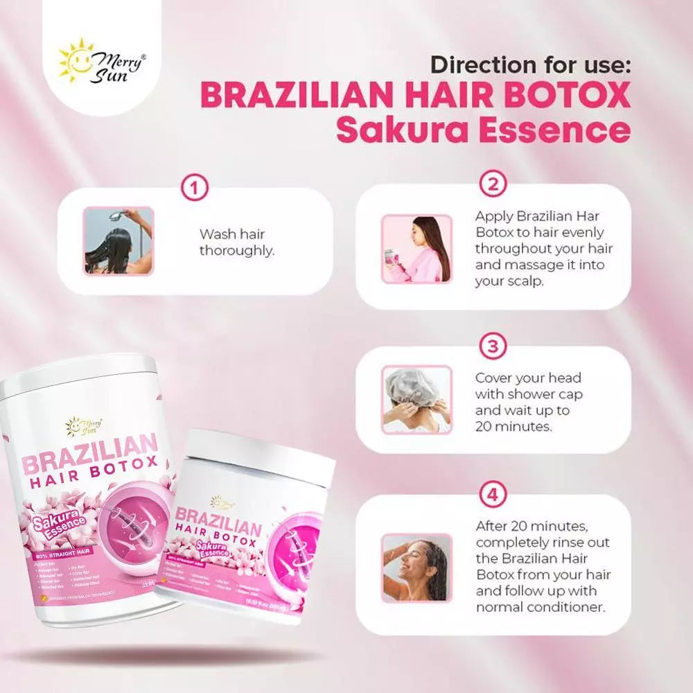 Merry Sun Brazilian Hair Botox Sakura Essence