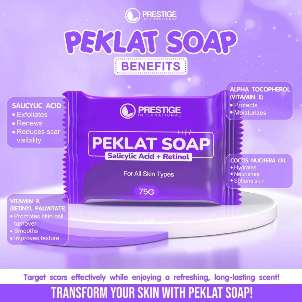 PEKLAT SOAP SALICYLIC ACID + RETINOL 75g by Prestige International Skin Repair Skin Care Body Wash