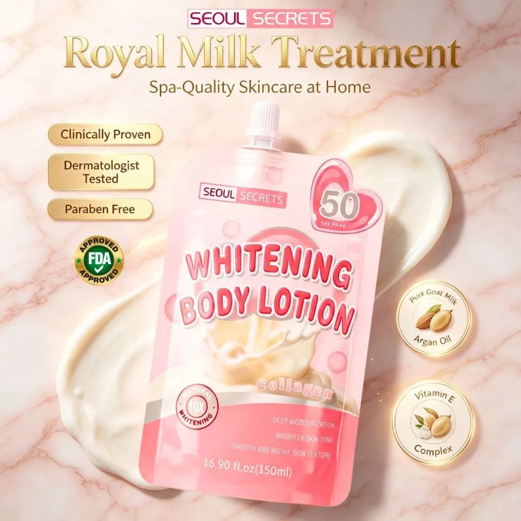SEOUL SECRETS Daily Sun Glow Collagen Whitening Body Lotion SPF 50 PA+++ 150ml | 10X