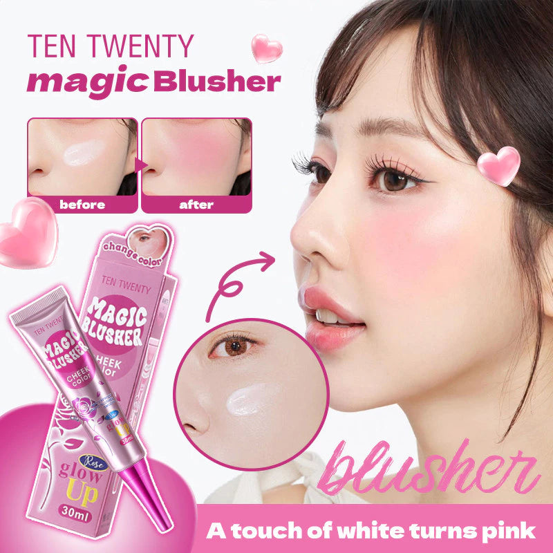 Ten Twenty Magic Blusher Liquid Blush – Long Lasting Waterproof Blush On Cream for Cheeks Pink Blush