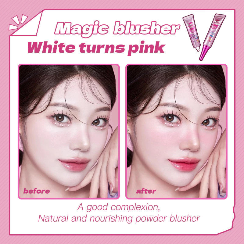 Ten Twenty Magic Blusher Liquid Blush – Long Lasting Waterproof Blush On Cream for Cheeks Pink Blush