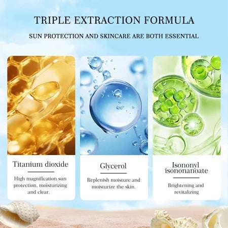 TEN TWENTY Ultra White Sunscreen SPF50+ Whitening Wear Sun Screen Sunblock Skincare Tinted Soon 40g