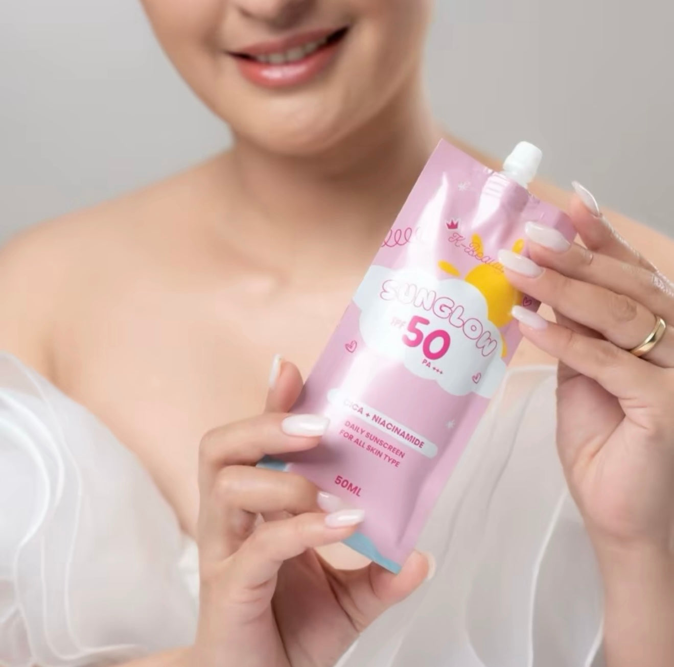 Buy 1 Take 1 • K-Beauty by Meldhen Sunglow Sunscreen SPF 50