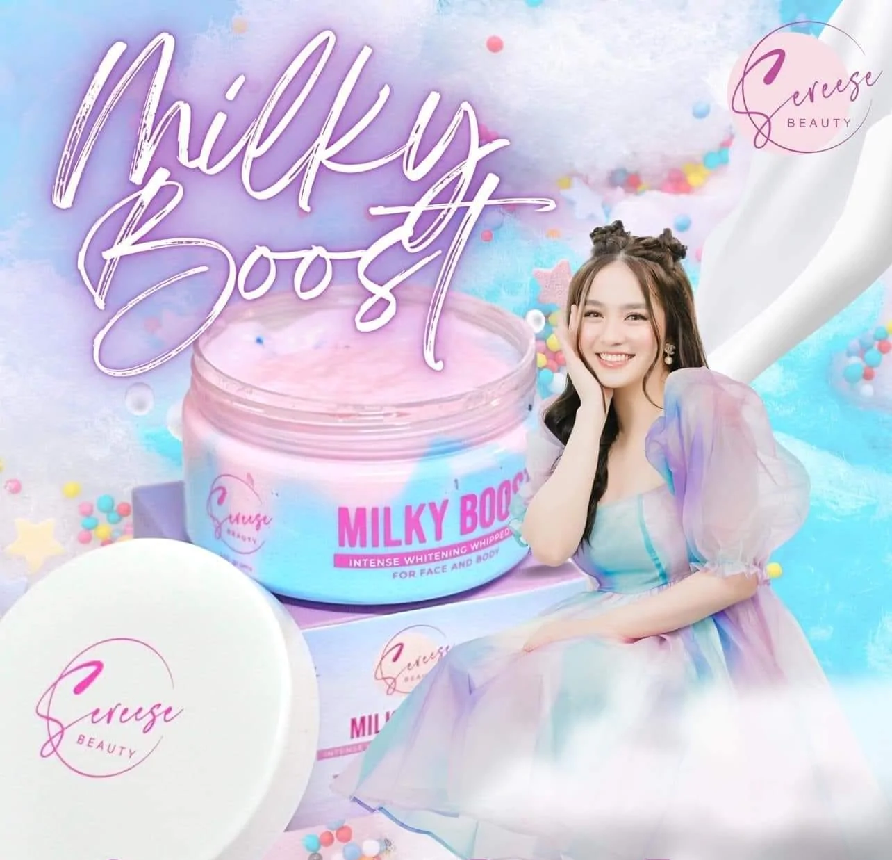 Sereese Beauty Milky Boost Intense Whitening Whipped Scrub 250g