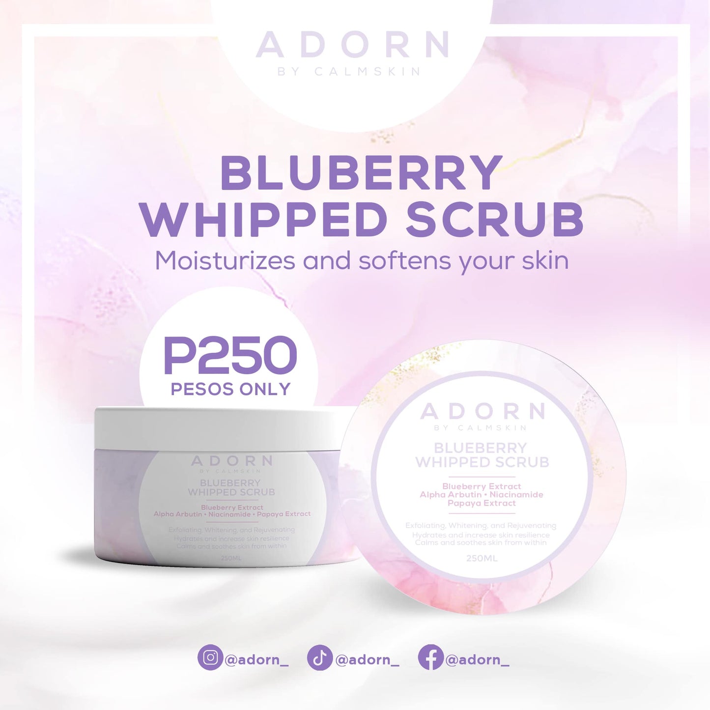 Adorn Blueberry Whipped Scrub