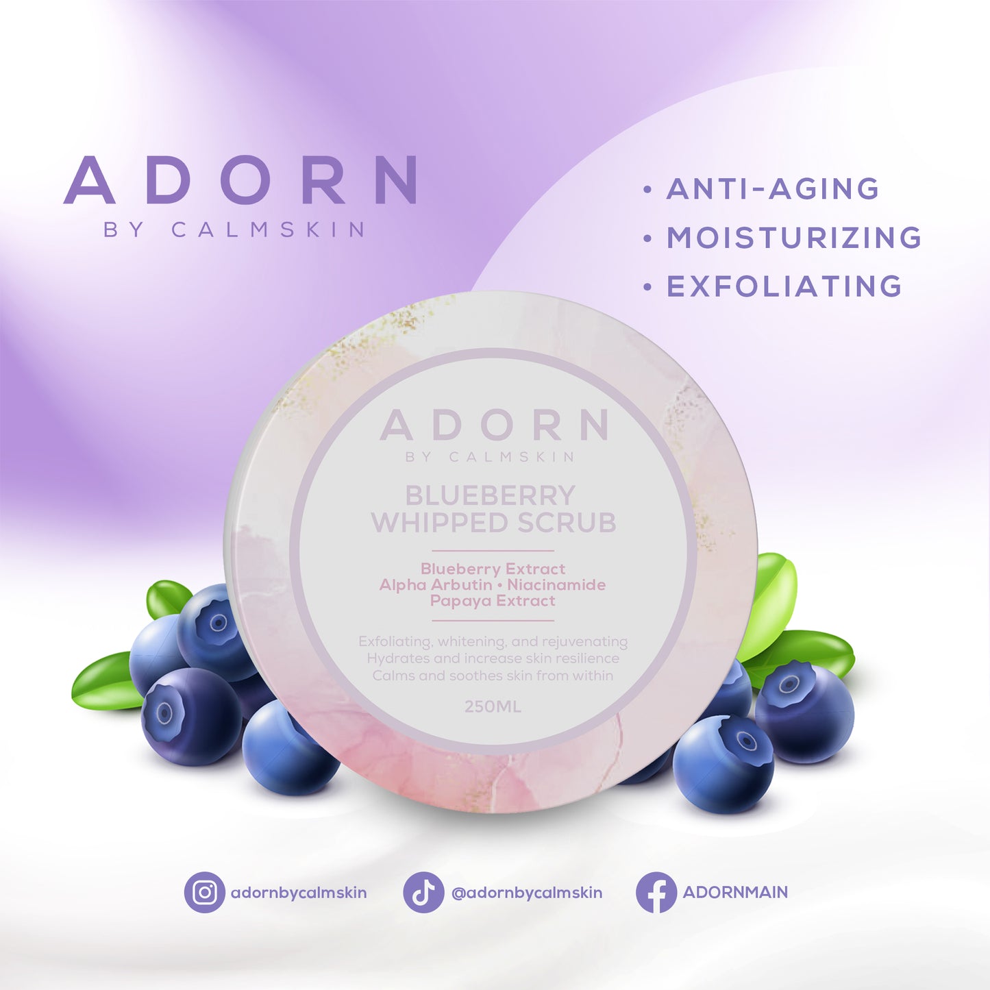 Adorn Blueberry Whipped Scrub