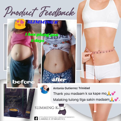 Slimming K Coffee Fat Burner with Collagen (10 SACHET) BY MADAM KILAY