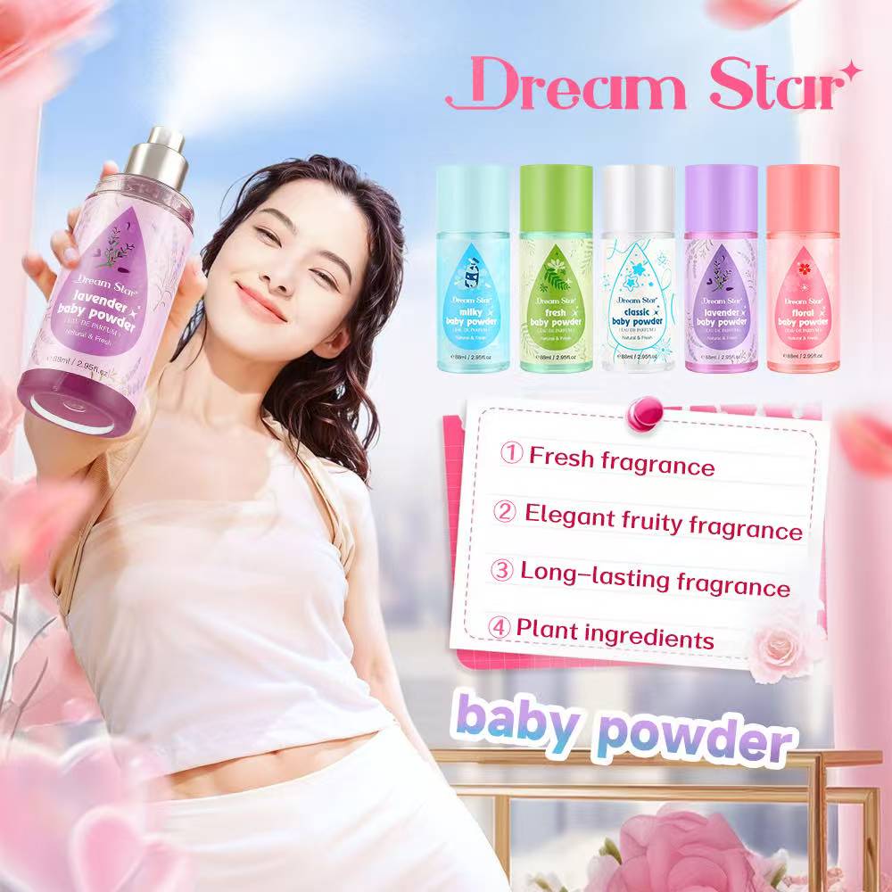 Dream Star Baby Powder Eau De Parfume Scent long lasting Perfume Fragrance 88ml