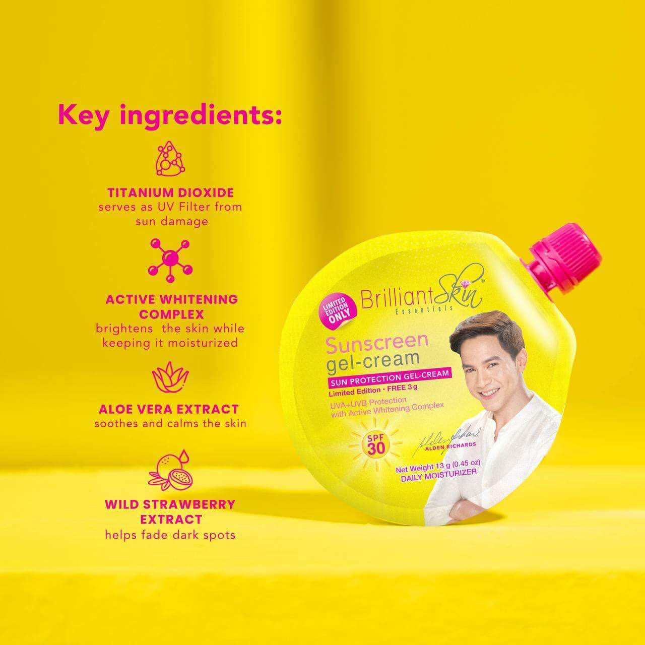 Brilliant Skin Essentials Sunscreen Gel-Cream (Yellow) 13g
