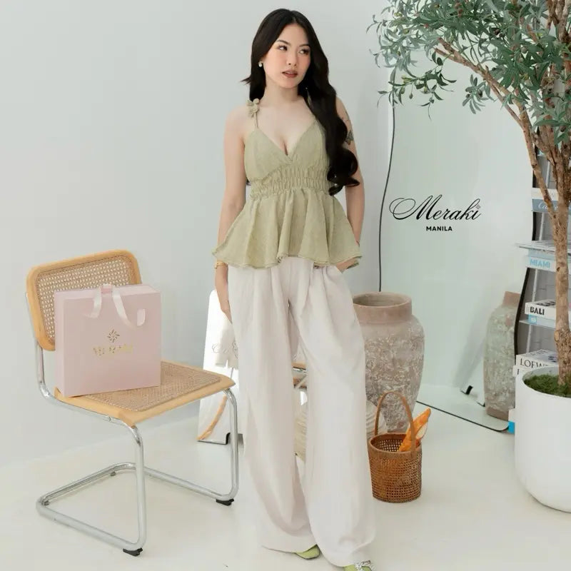 Kaisha Ribbon Top for Women | Baby Doll Top